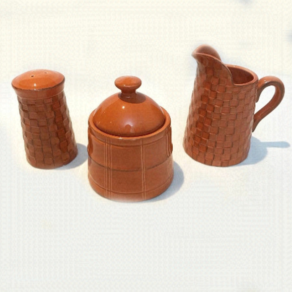 AMERICAN Atelier Cream, Sugar Bowl & Pepper Shaker - Picture 1 of 14